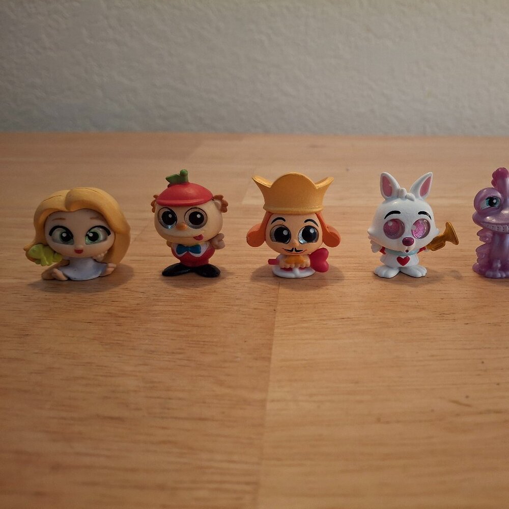 Disney Doorables Lot of 6 Brave, Monsters, Tangled, Alice in Wonderland